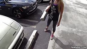 Country Girl Desperate for Cash Sucks Monster Cock at XXX Pawn