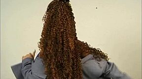 Petite 18+ teen Miranda masturbates shaved pink pussy flaunts huge natural tits