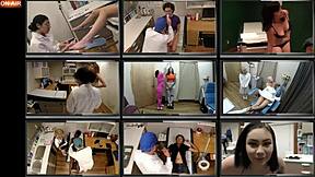 Carol Cummings Latex Nurse Examines Patient in Hospital Fetish