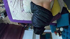 love getting fucked doggystyle in my shiny leotard till cum covers my curvy clothes