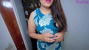 desi stepsister's big boobs exposed in nude fuck video