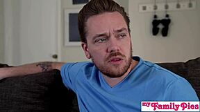 cum thirsty sia lust begs stepdad for rough creampie then stepbro for seconds