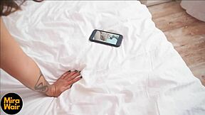 stranger burglar bends curvy asian landlady over for deep anal creampie pounding