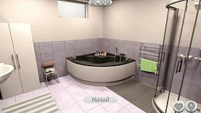 Blonde teen slut sucks big black cock while daddy watches her cum