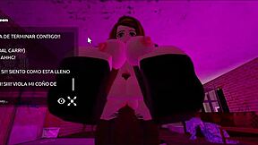 esta zorra negra gime mientras chupa verga sucia y recibe creampie interracial hardcore