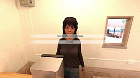 Blonde teen slut sucks big black cock while daddy watches her cum