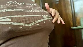 Hey check these perky natural tits with hard nipples begging for your tongue and hands