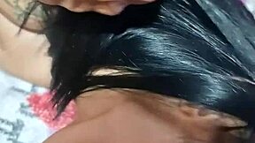 Chubby Crossdresser Fucks Blonde Brazilian at Home