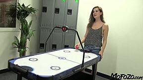 18 Year Old Amateur Slurps Boyfriend's Cock Before Facial Cumshot