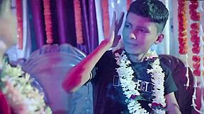 WILD SUHAAG RAAT! young indian pair's FIRST NIGHT explodes in DIRTY hindi screams and creampie bliss??