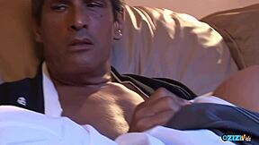 asian babe's tits tease her anal talents