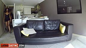 Tight Pussy Ebony Latina Model Ripped Clothes Fucked Hardcore Audition Rail