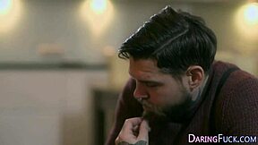 Euro Babe Gulps Massive Jizz After Glamour Hardcore Blowjob