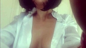 Young stepmommy strips naked for taboo roleplay assfucking with son