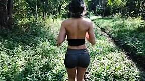 My hot stepdaughter teased until I bareback fucked her virgin ass woods deep?