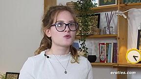 Ersties Luna Fingers And Toys Her Shaved Pussy With Dildo Vibrator Climax