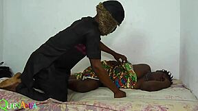 Chubby Ebony Stepmom Bent Over For Son's Big Black Cock Doggystyle Creampie