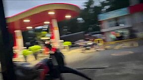 colombiana bent over in public store craves deep creampie fuck