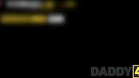 bimbo blonde bent over for daddy's huge cock doggystyle pounding