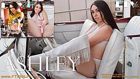 ashley wolf mixes filthy fun with adorable toy play in car