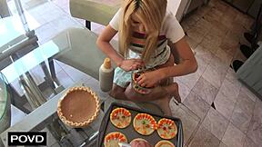 Kenzie Reeves Stuffed Full of Cum Creampie on Thanksgiving