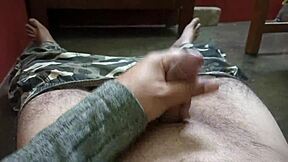 I'm thrilled watching this mature guy stroke so rapidly