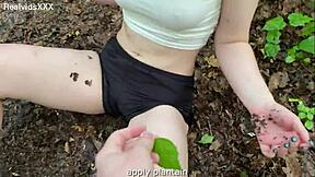 i hurt my pussy bad so i took emergency anal from boyfriend's thick cock