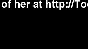 blonde 18+ teen with massive big tits performs seductive striptease undressing on webcam