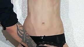 oh yeah tie me up sub style with bondage machine fucking nipple clamps leading to squirting orgasm