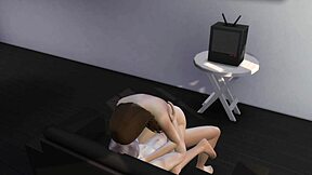 Innocent Stepsibs Explore Virginity in Sims 4 Ride Part 2