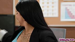 Romi Rain doubts Athena Fleurs' driving but loves her pussy licking and tribbing skills