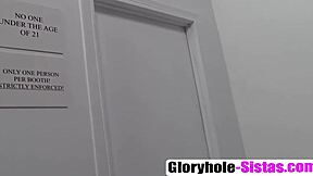 black gloryhole ebony anya ivy slurps interracial cock deep