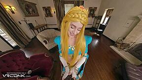 Princess Zelda Takes Cock Deep in Wet Pussy Parody Ride