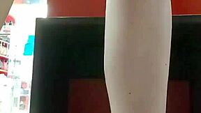 after workout did you see stepsis dirty feet and panties trying shoes in store?