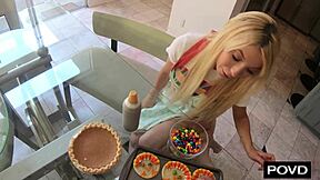 Kenzie Reeves Stuffed Full of Cum Creampie on Thanksgiving