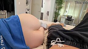 stepsister maddie wren shares bed and tight asshole for taboo creampie with scott stark