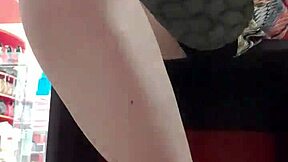 after workout did you see stepsis dirty feet and panties trying shoes in store?