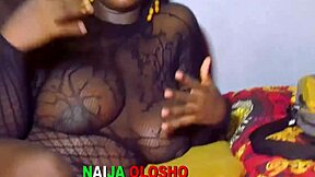 naija babe gropes big natural tits nipples then bends for hard pussy fuck orgasm