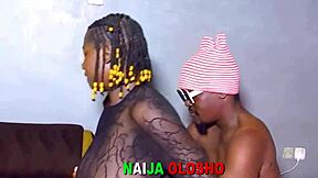 naija babe gropes big natural tits nipples then bends for hard pussy fuck orgasm