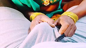 Sexy Indian bhabi moans dirty Telugu talk while getting fucked deep