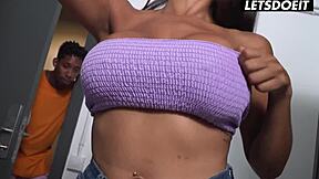 Sheila Ortega's Huge Boobs Tempt Big Black Cock in Horny Hostel