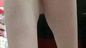 after workout did you see stepsis dirty feet and panties trying shoes in store?