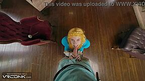 Princess Zelda Takes Cock Deep in Wet Pussy Parody Ride