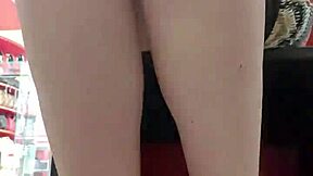 after workout did you see stepsis dirty feet and panties trying shoes in store?