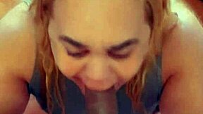 neighbors homemade trans blowjob queen gags on 27cm horse cock facial leita