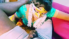 Sexy Indian bhabi moans dirty Telugu talk while getting fucked deep