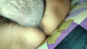 Stepmom begs for dick deep in her tight wet pussy lips right on the bed