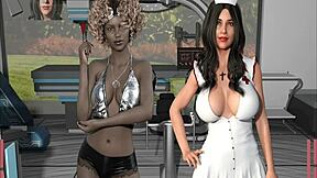 lesbian superhero ep 3 has her licking that shaved wet pussy...