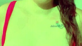 Beautiful Virgin Brunette Fucks Tight Pussy on Sex Machine First Time