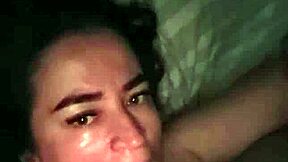 ever seen a sexy colombian milf slurp cock and swallow every drop of hot cum like this?